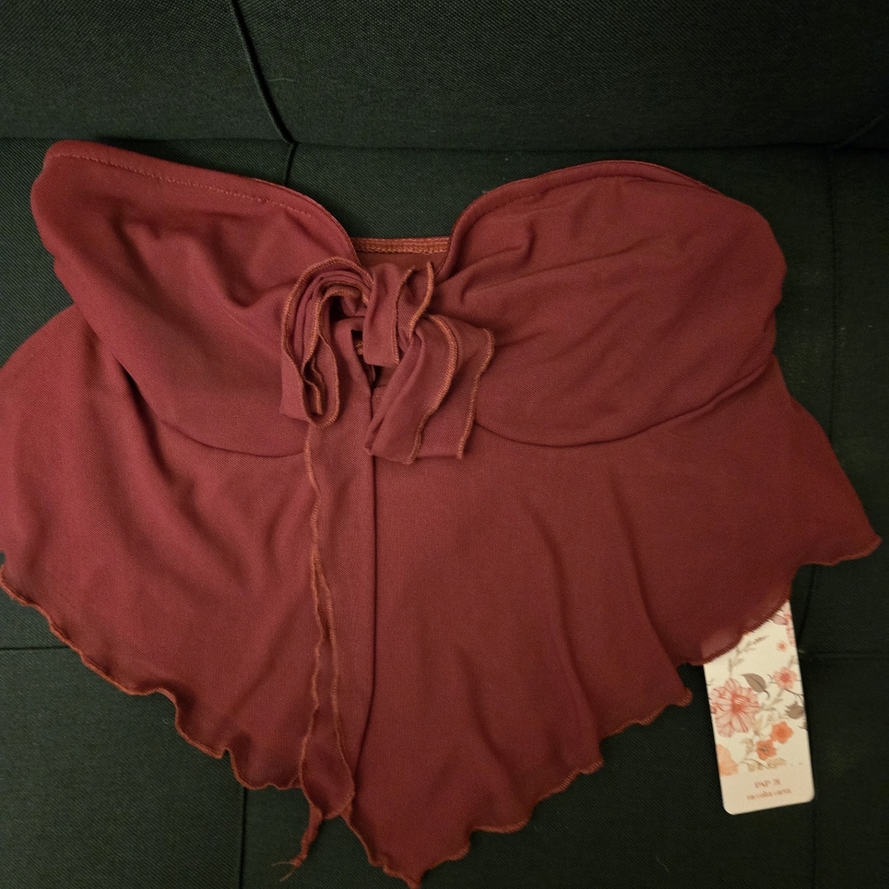 SHEIN Chic Maroon Bandeau